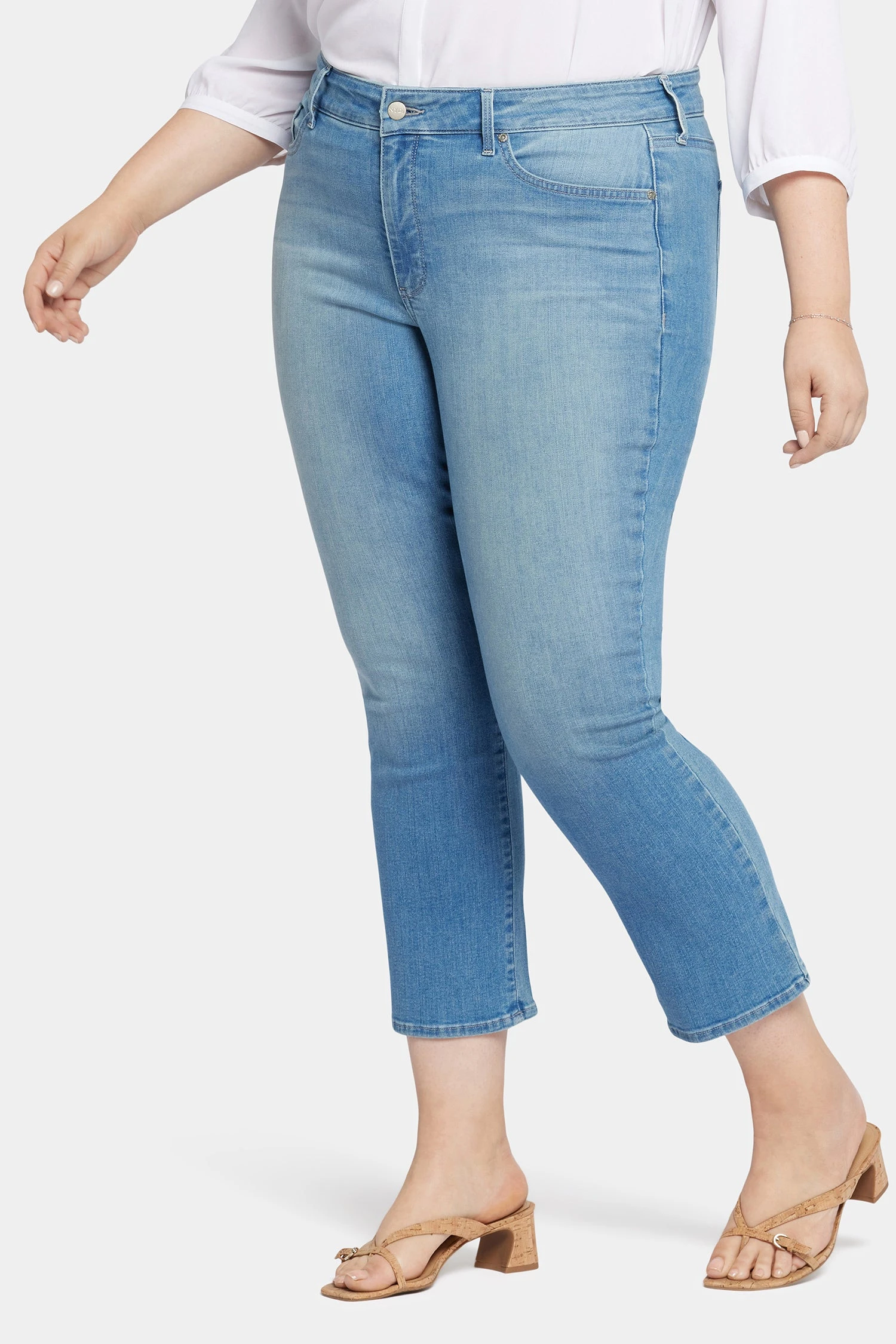 Marilyn Straight Ankle Jeans In Plus Size - Mesmerize 3 Marilyn Straight Ankle Jeans In Plus Size - Mesmerize - Image 3