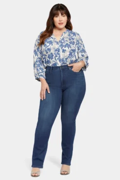 Slim Bootcut Jeans In Plus Size - Blue Moon -Nydj Apparel Shop WAER2880 BLMN 4