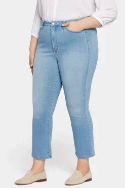 Slim Bootcut Ankle Jeans In Plus Size - Lustre -Nydj Apparel Shop WAER8084 LSTRE 3