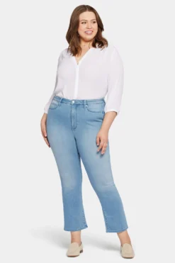 Slim Bootcut Ankle Jeans In Plus Size - Lustre -Nydj Apparel Shop WAER8084 LSTRE 4