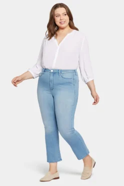 Slim Bootcut Ankle Jeans In Plus Size - Lustre -Nydj Apparel Shop WAER8084 LSTRE 5