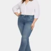 Slim Bootcut Ankle Jeans In Plus Size - Prelude