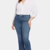Slim Bootcut Ankle Jeans In Plus Size - Serendipity