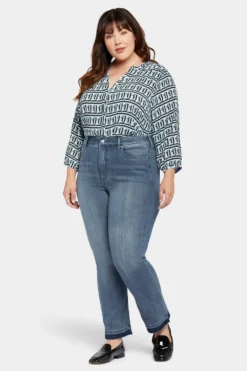 High Straight Jeans In Plus Size - Playlist 9 High Straight Jeans In Plus Size - Playlist -Nydj Apparel Shop WAER8700 PLST 4