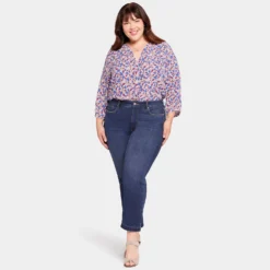 Marilyn Straight Ankle Jeans In Plus Size - Wonderland -Nydj Apparel Shop WAERMA8293 WNDLD DPA