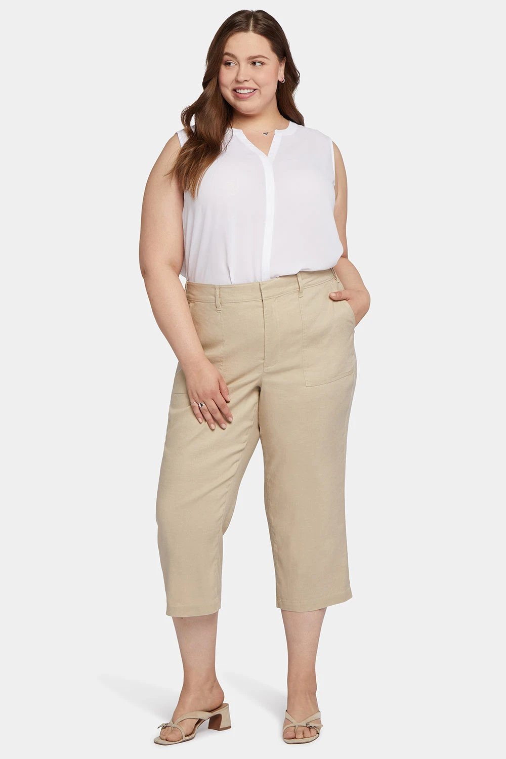 Utility Pants In Plus Size - Feather 4 Utility Pants In Plus Size - Feather - Image 4