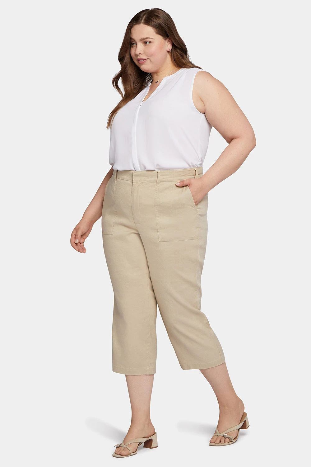 Utility Pants In Plus Size - Feather 5 Utility Pants In Plus Size - Feather - Image 5