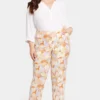 Marilyn Straight Pants In Plus Size - Sunset Grove