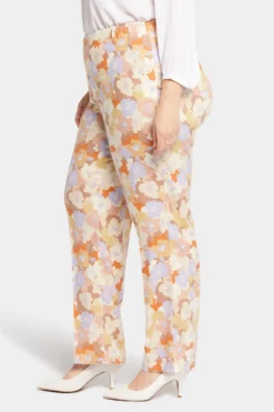 Marilyn Straight Pants In Plus Size - Sunset Grove 9 Marilyn Straight Pants In Plus Size - Sunset Grove -Nydj Apparel Shop WAKB8682 S2015 3