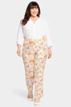 Marilyn Straight Pants In Plus Size - Sunset Grove 10 Marilyn Straight Pants In Plus Size - Sunset Grove -Nydj Apparel Shop WAKB8682 S2015 4
