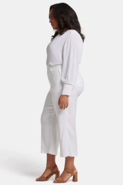 Wide Leg Cargo Capri Pants In Plus Size - Optic White 10 Wide Leg Cargo Capri Pants In Plus Size - Optic White -Nydj Apparel Shop WAKB8763 157 5