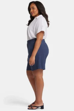 Relaxed Shorts In Plus Size - Oxford Navy -Nydj Apparel Shop WAKB8902 OXNV 5
