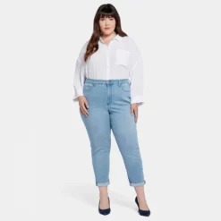 Margot Girlfriend Jeans In Plus Size - Kingston -Nydj Apparel Shop WANV8215 KNGST DPA