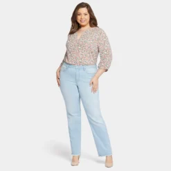 Bailey Relaxed Straight Jeans In Plus Size - Brightside 13 Bailey Relaxed Straight Jeans In Plus Size - Brightside -Nydj Apparel Shop WANV8278 BRTSD DPA
