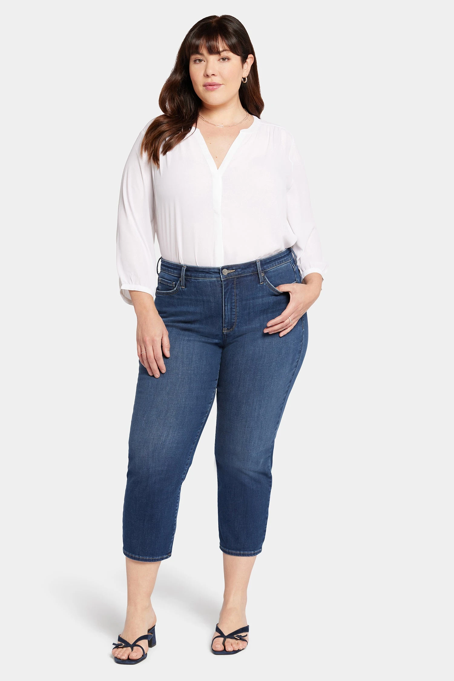 Relaxed Piper Crop Jeans In Plus Size - Sonnet 4 Relaxed Piper Crop Jeans In Plus Size - Sonnet - Image 4