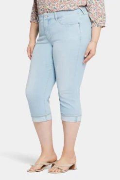 Marilyn Straight Crop Jeans In Plus Size - Brightside -Nydj Apparel Shop WANVCR2389 BRTSD 3