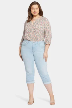 Marilyn Straight Crop Jeans In Plus Size - Brightside -Nydj Apparel Shop WANVCR2389 BRTSD 4