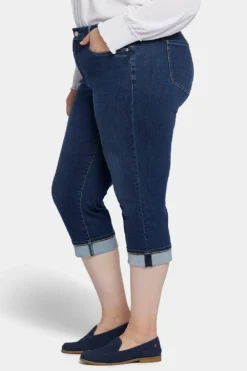 Marilyn Straight Crop Jeans In Plus Size - Cambridge 8 Marilyn Straight Crop Jeans In Plus Size - Cambridge -Nydj Apparel Shop WANVCR2389 CMBRD 3