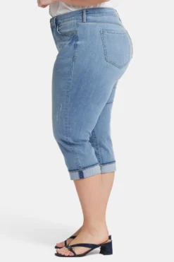 Marilyn Straight Crop Jeans In Plus Size - Lakefront 8 Marilyn Straight Crop Jeans In Plus Size - Lakefront -Nydj Apparel Shop WANVCR2389 LKFNT 3