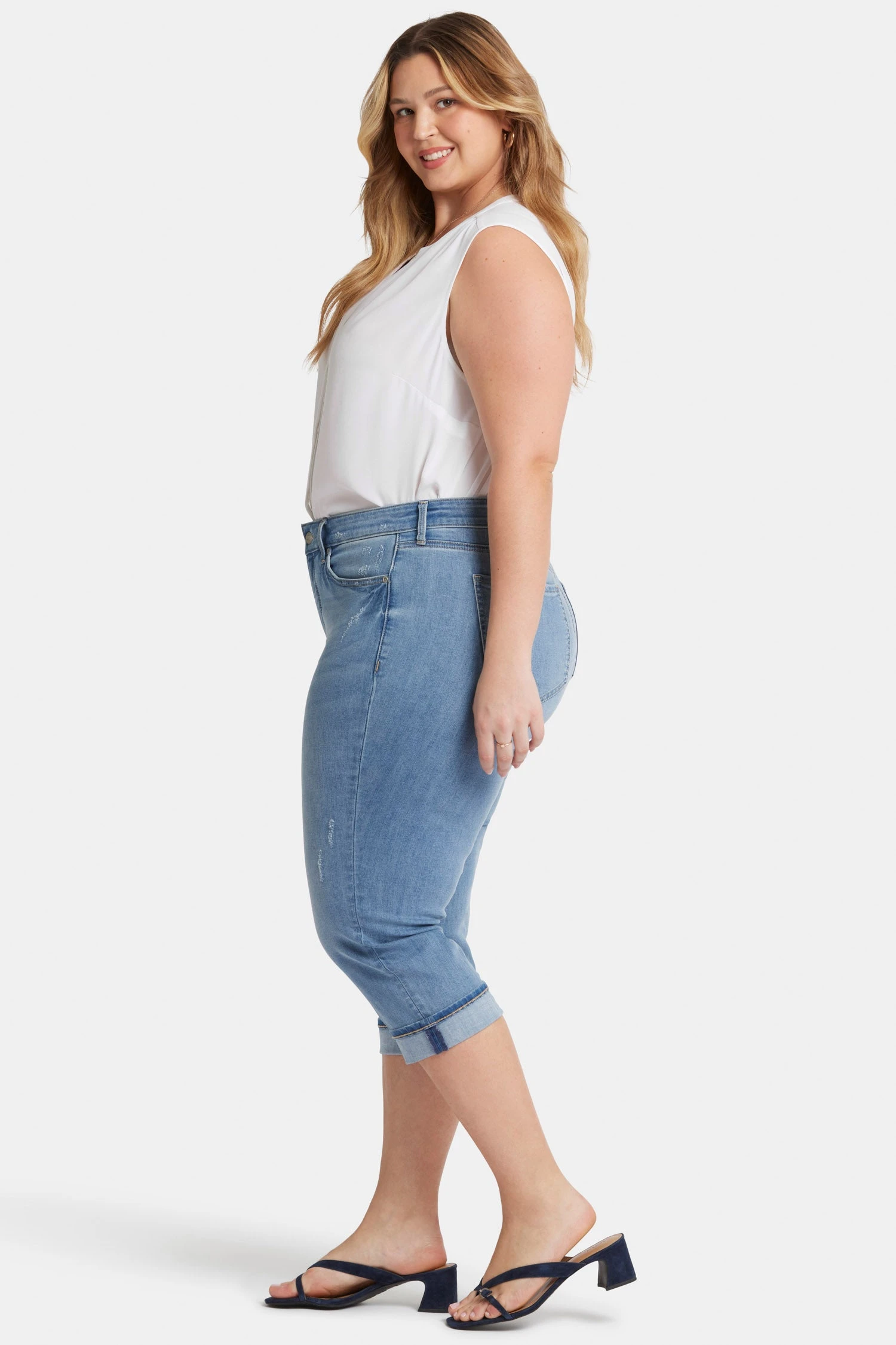 Marilyn Straight Crop Jeans In Plus Size - Lakefront 5 Marilyn Straight Crop Jeans In Plus Size - Lakefront - Image 5