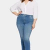 Marilyn Straight Ankle Jeans In Plus Size - Stunning