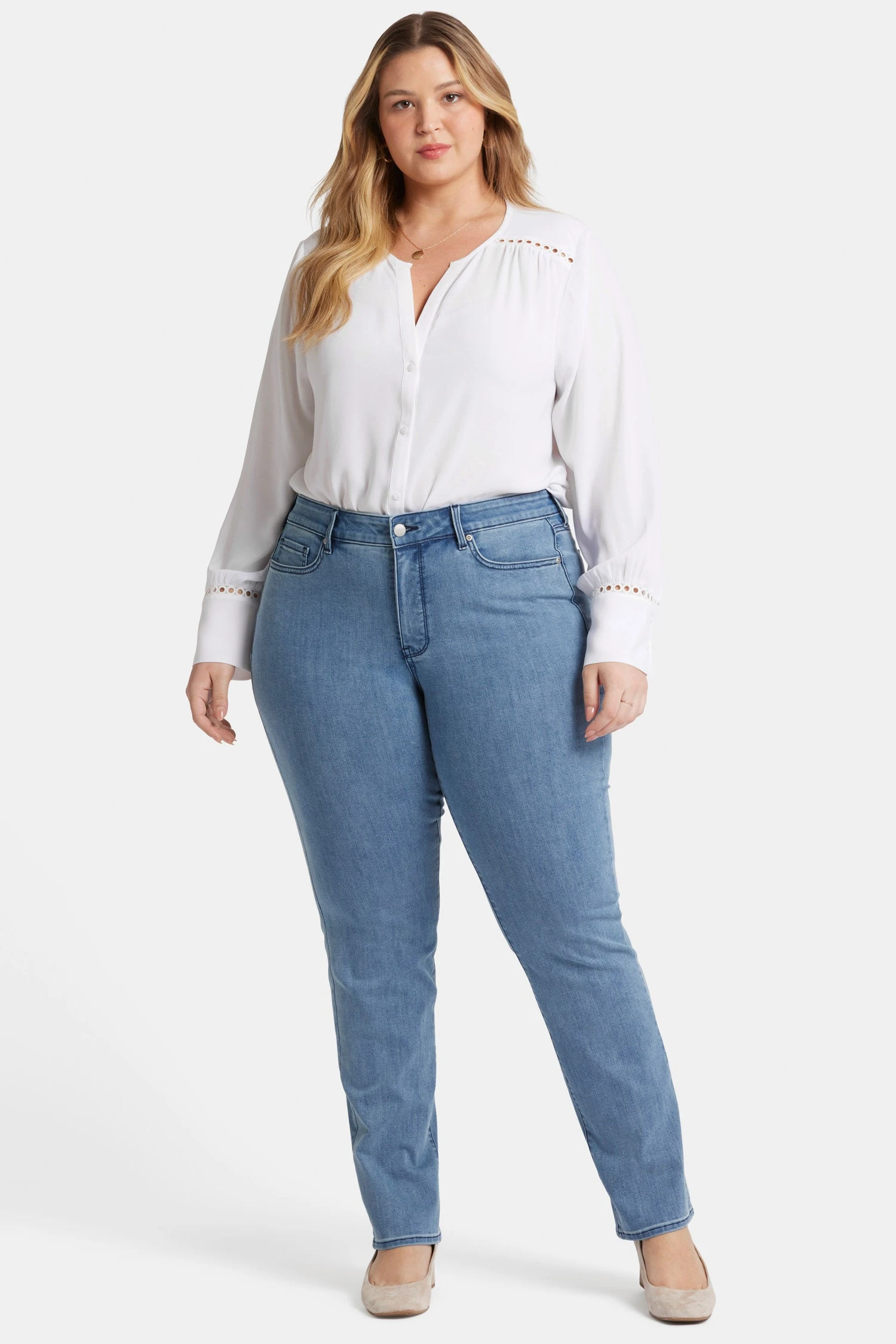 Marilyn Straight Jeans In Plus Size - Del Ray 4 Marilyn Straight Jeans In Plus Size - Del Ray - Image 4