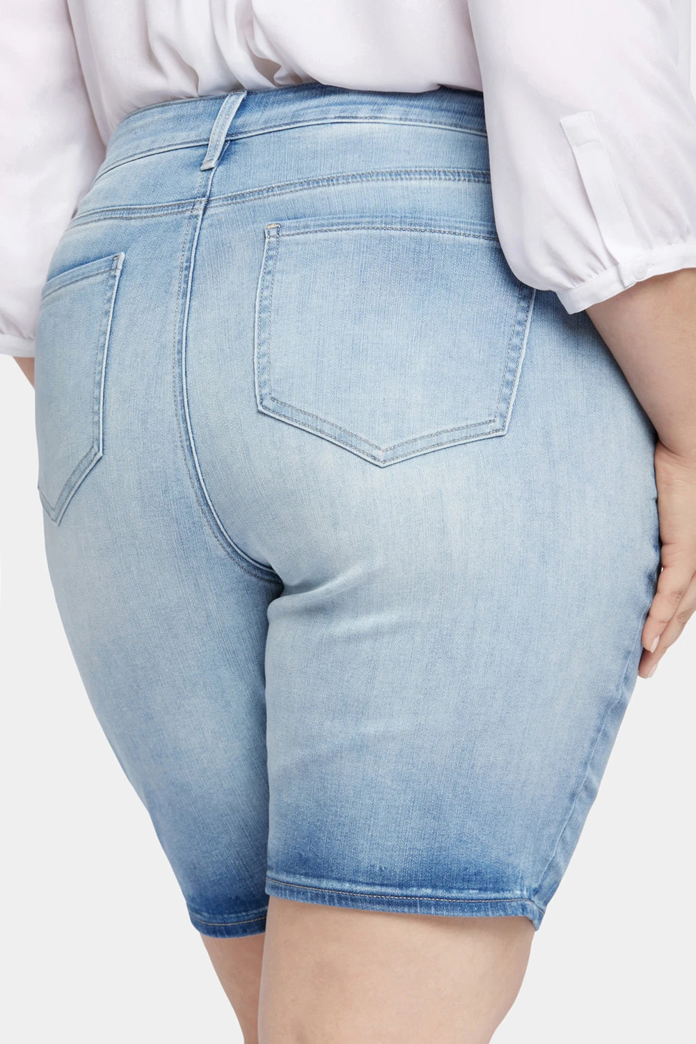 Briella 11 Inch Denim Shorts In Plus Size - New Wave 6 Briella 11 Inch Denim Shorts In Plus Size - New Wave - Image 6