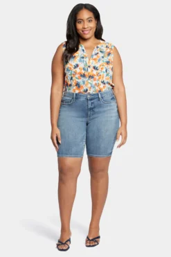 Briella 11 Inch Denim Shorts In Plus Size - Romance -Nydj Apparel Shop WATKBS8556 RMNCE 4