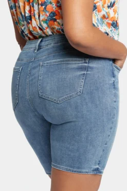 Briella 11 Inch Denim Shorts In Plus Size - Romance -Nydj Apparel Shop WATKBS8556 RMNCE 6