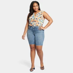 Briella 11 Inch Denim Shorts In Plus Size - Romance -Nydj Apparel Shop WATKBS8556 RMNCE DPA