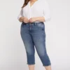 Chloe Capri Jeans In Plus Size - Loire