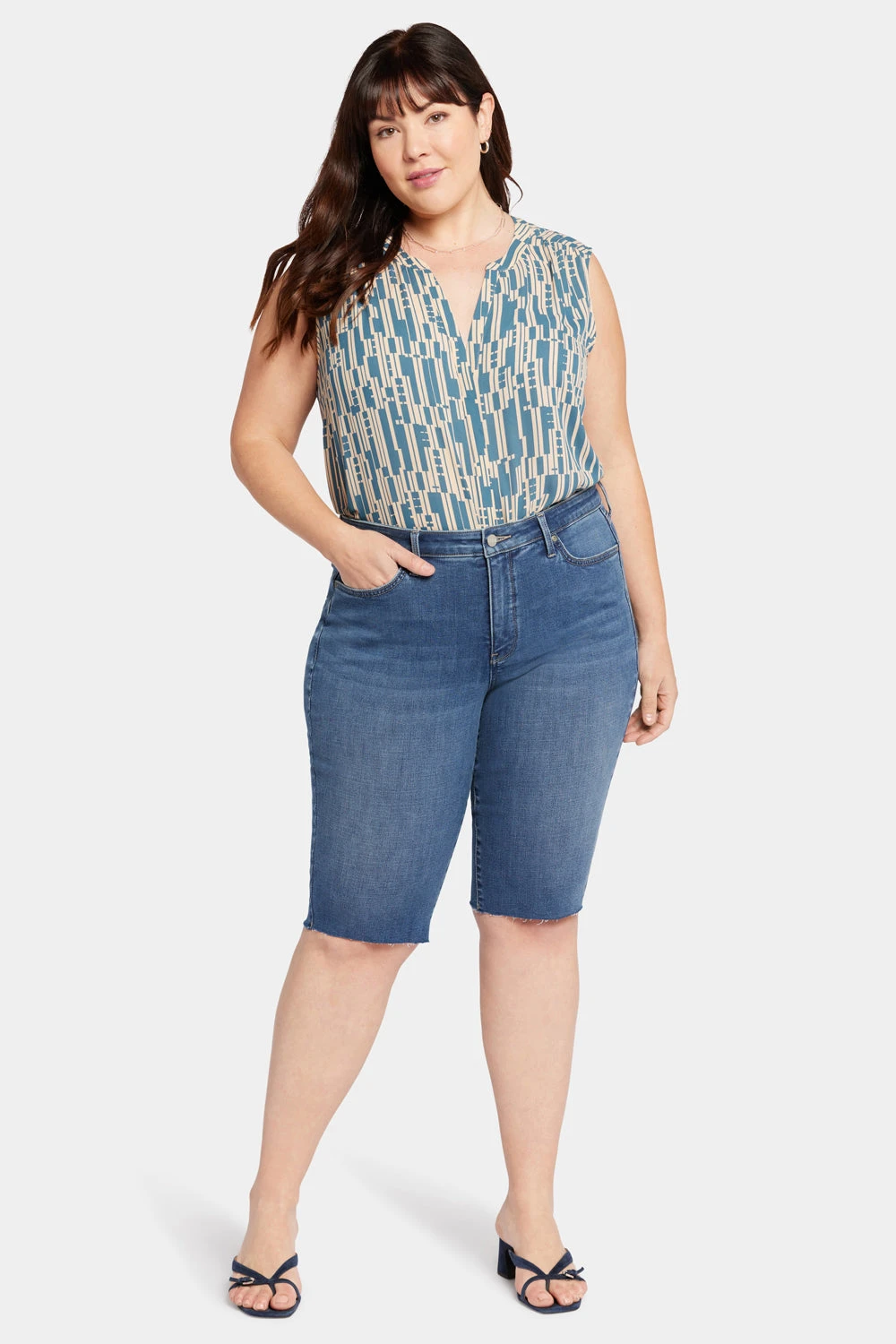Bike Capri Jeans In Plus Size - Awakening 1 Bike Capri Jeans In Plus Size - Awakening