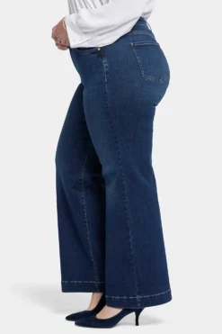 Teresa Wide Leg Jeans In Plus Size - Cambridge -Nydj Apparel Shop WATKKT8881 CMBRD 3