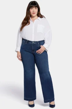 Teresa Wide Leg Jeans In Plus Size - Cambridge -Nydj Apparel Shop WATKKT8881 CMBRD 4