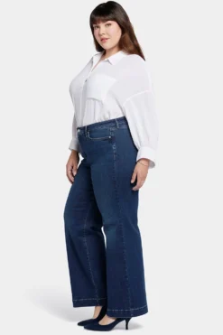 Teresa Wide Leg Jeans In Plus Size - Cambridge -Nydj Apparel Shop WATKKT8881 CMBRD 5