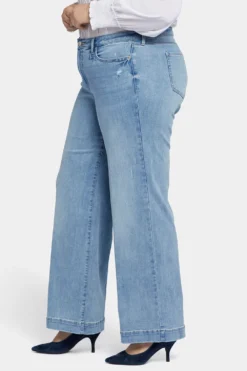 Teresa Wide Leg Jeans In Plus Size - Lakefront -Nydj Apparel Shop WATKKT8881 LKFNT 3