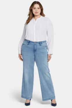 Teresa Wide Leg Jeans In Plus Size - Lakefront -Nydj Apparel Shop WATKKT8881 LKFNT 4