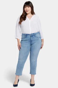 Marilyn Straight Ankle Jeans In Plus Size - Lakefront -Nydj Apparel Shop WATKMA2512 LKFNT 4