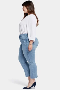 Marilyn Straight Ankle Jeans In Plus Size - Lakefront -Nydj Apparel Shop WATKMA2512 LKFNT 5