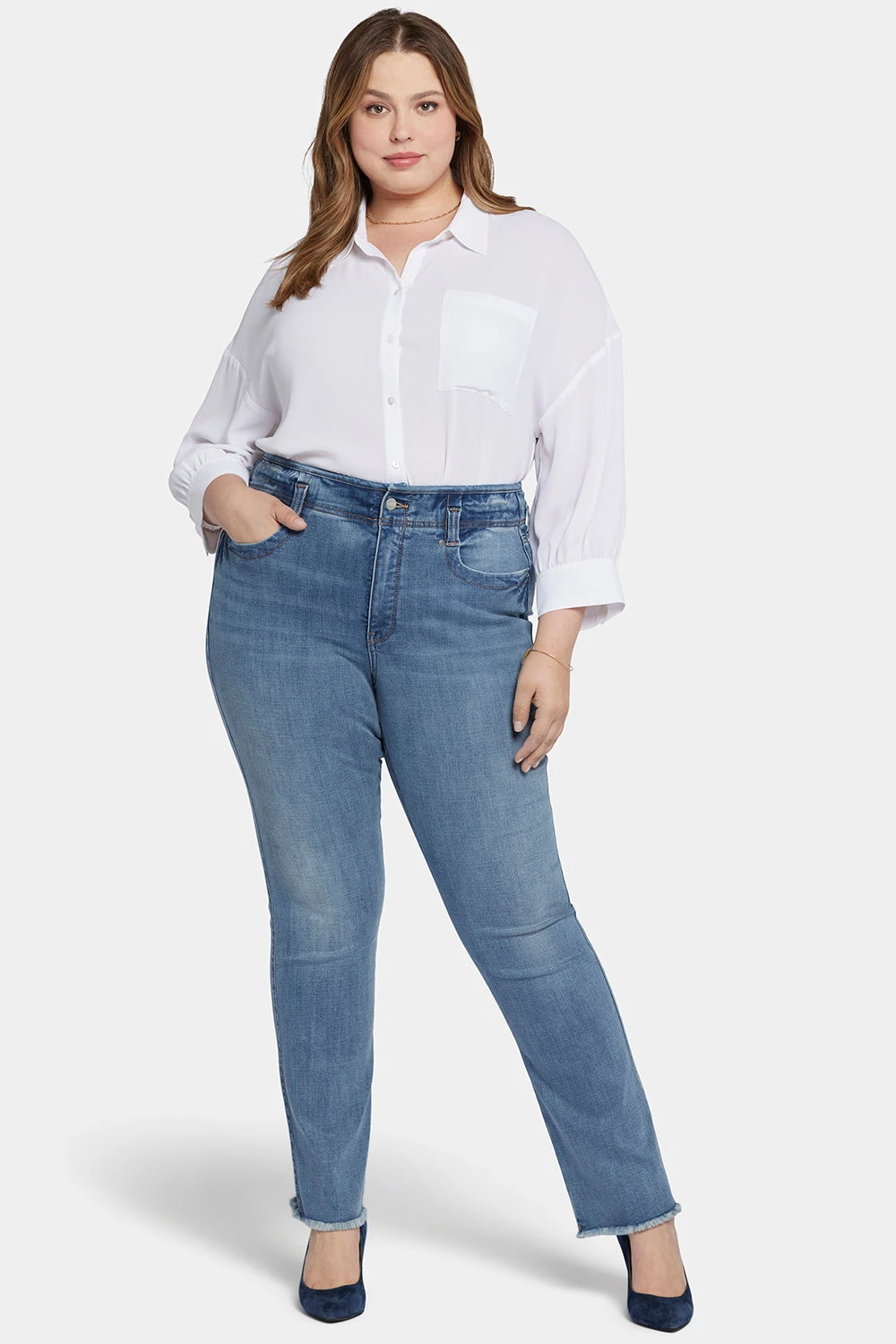 Marilyn Straight Jeans In Plus Size - Paddington 1 Marilyn Straight Jeans In Plus Size - Paddington