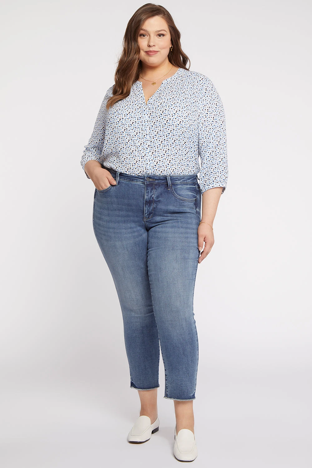 Sheri Slim Ankle Jeans In Plus Size - Rockie 1 Sheri Slim Ankle Jeans In Plus Size - Rockie