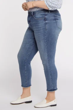 Sheri Slim Ankle Jeans In Plus Size - Rockie 9 Sheri Slim Ankle Jeans In Plus Size - Rockie -Nydj Apparel Shop WATKSA8014 ROCKI 3