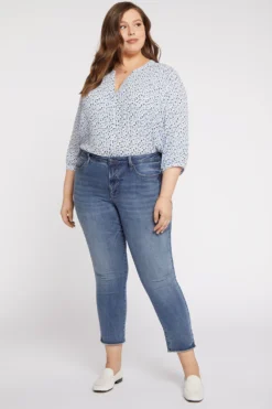Sheri Slim Ankle Jeans In Plus Size - Rockie 10 Sheri Slim Ankle Jeans In Plus Size - Rockie -Nydj Apparel Shop WATKSA8014 ROCKI 4