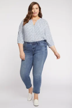 Sheri Slim Ankle Jeans In Plus Size - Rockie 11 Sheri Slim Ankle Jeans In Plus Size - Rockie -Nydj Apparel Shop WATKSA8014 ROCKI 5