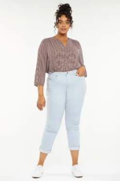 Margot Girlfriend Pants In Plus Size - Arctic Ice 9 Margot Girlfriend Pants In Plus Size - Arctic Ice -Nydj Apparel Shop WBCR8215 ARCTI 4