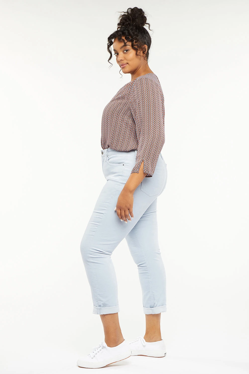 Margot Girlfriend Pants In Plus Size - Arctic Ice 6 Margot Girlfriend Pants In Plus Size - Arctic Ice - Image 6