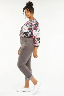 Margot Girlfriend Pants In Plus Size - Volcanic Glass -Nydj Apparel Shop WBCR8215 VOLGL 6