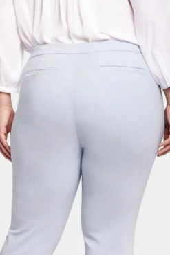 Slim Trouser Ankle Pants In Plus Size - Light Blue Heather 11 Slim Trouser Ankle Pants In Plus Size - Light Blue Heather -Nydj Apparel Shop WBRN8532 LTHTR 6