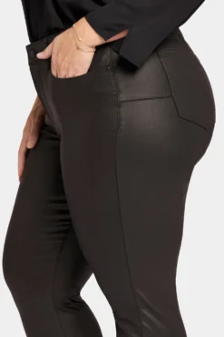 Uplift Coated Marilyn Straight Jeans In Plus Size - Black Coated 11 Uplift Coated Marilyn Straight Jeans In Plus Size - Black Coated -Nydj Apparel Shop WCFDMS8548 BKCOA 6