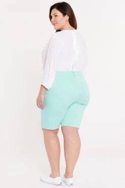 Briella 11 Inch Shorts In Plus Size - Pale Cabana -Nydj Apparel Shop WCFO2119 PALCA 6